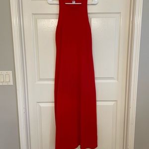 Coral maxi dress